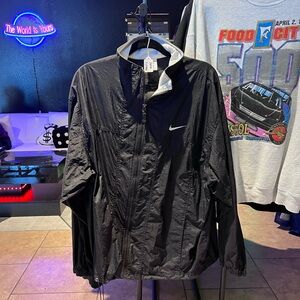 Vintage 90s Nike black windbreaker jacket